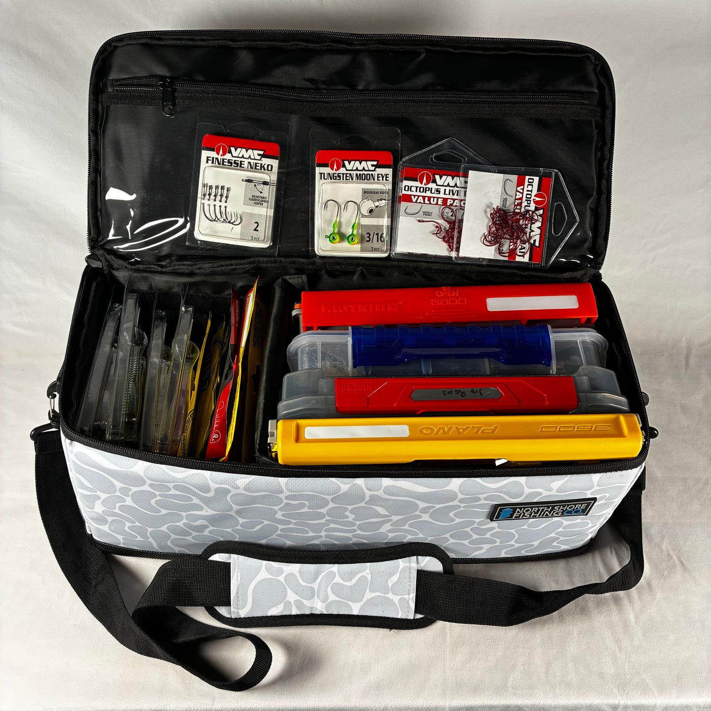best tackle bag for soft plastics Large Soft Plastics Tackle Bag – North Shore Fishing Company